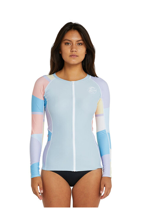 Bahia Front Zip Rash Vest · Manga Larga Sundae