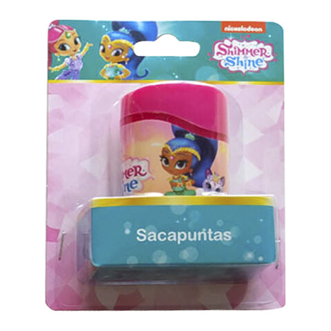 Sacapuntas Shimmer and Shine con Deposito y 2 Agujeros U