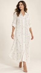 VESTIDO CAMISERO ALEM Blanco