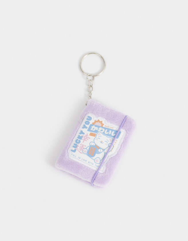 Llavero Llavero Y Charm De Libreta "tokyo" - Violeta Lila