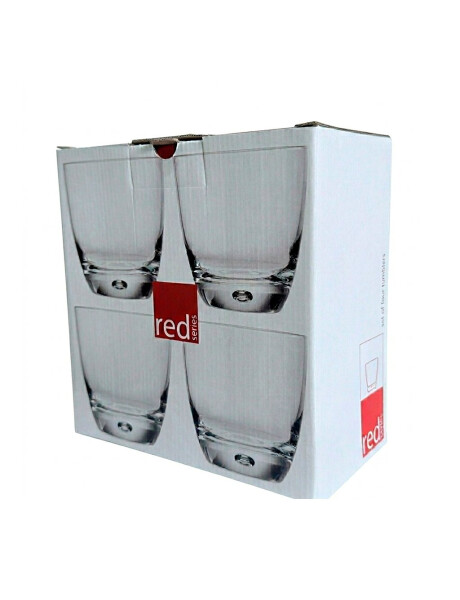 SET X4 VASO WHISKY 365ML RED SERIES SET X4 VASO WHISKY 365ML RED SERIES