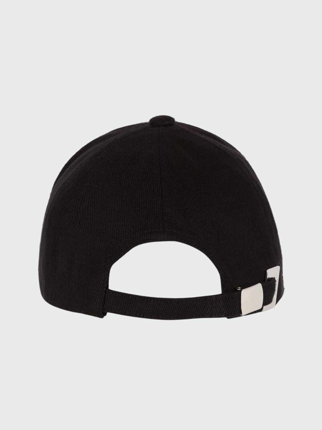 Balmain - Gorro con visera de algodón con bordado Balmain signature Negro