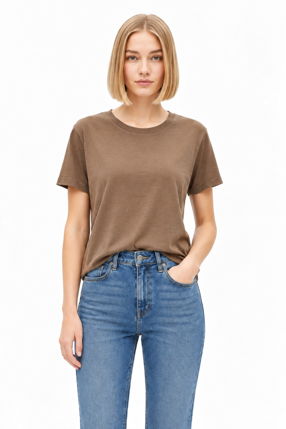 Remera Cordata Taupe / Mink / Vison