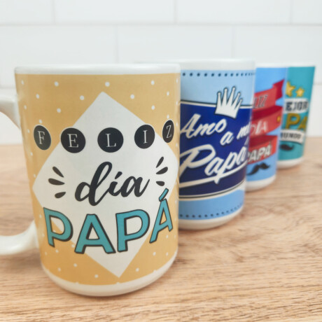Taza de cerámica para papá Amarillo