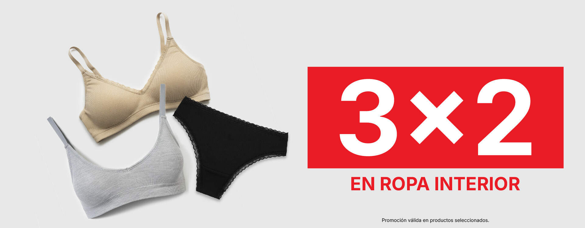 3x2 En ropa interior
