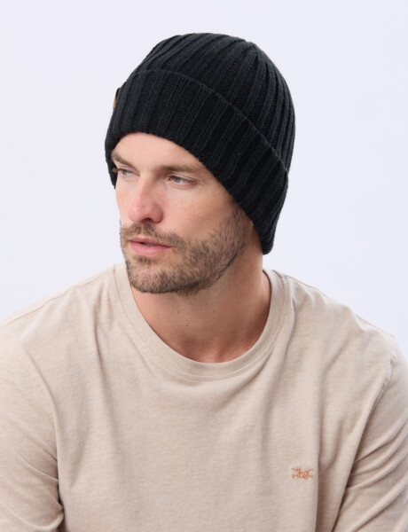 GORRO TEJIDO Negro