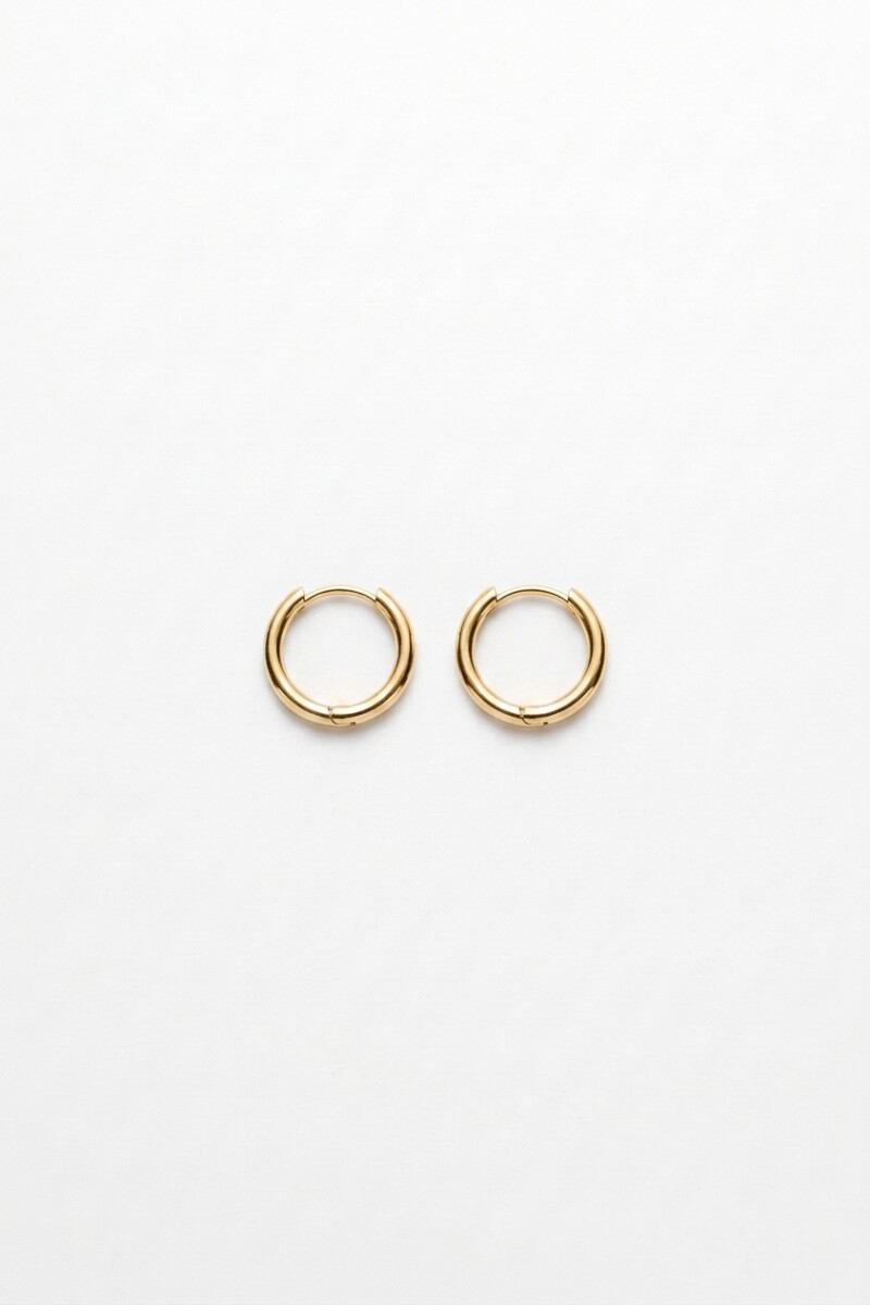 Aros acero extra small dorado