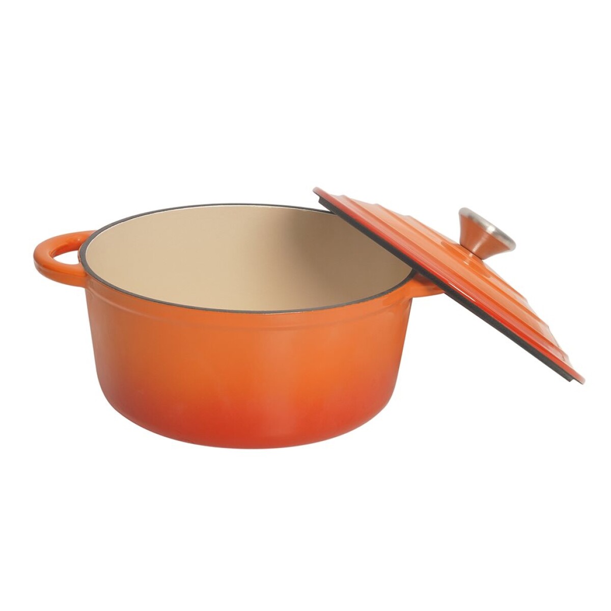 Olla Gourmet N24 4.3 Litros, en aluminio con cubierta antiadherente de  ceramica, color Naranja, 1115460256 RECORD