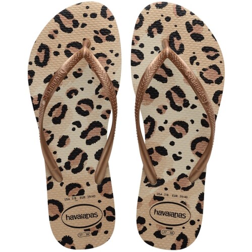 Ojotas Havaianas Slim Animals Beige