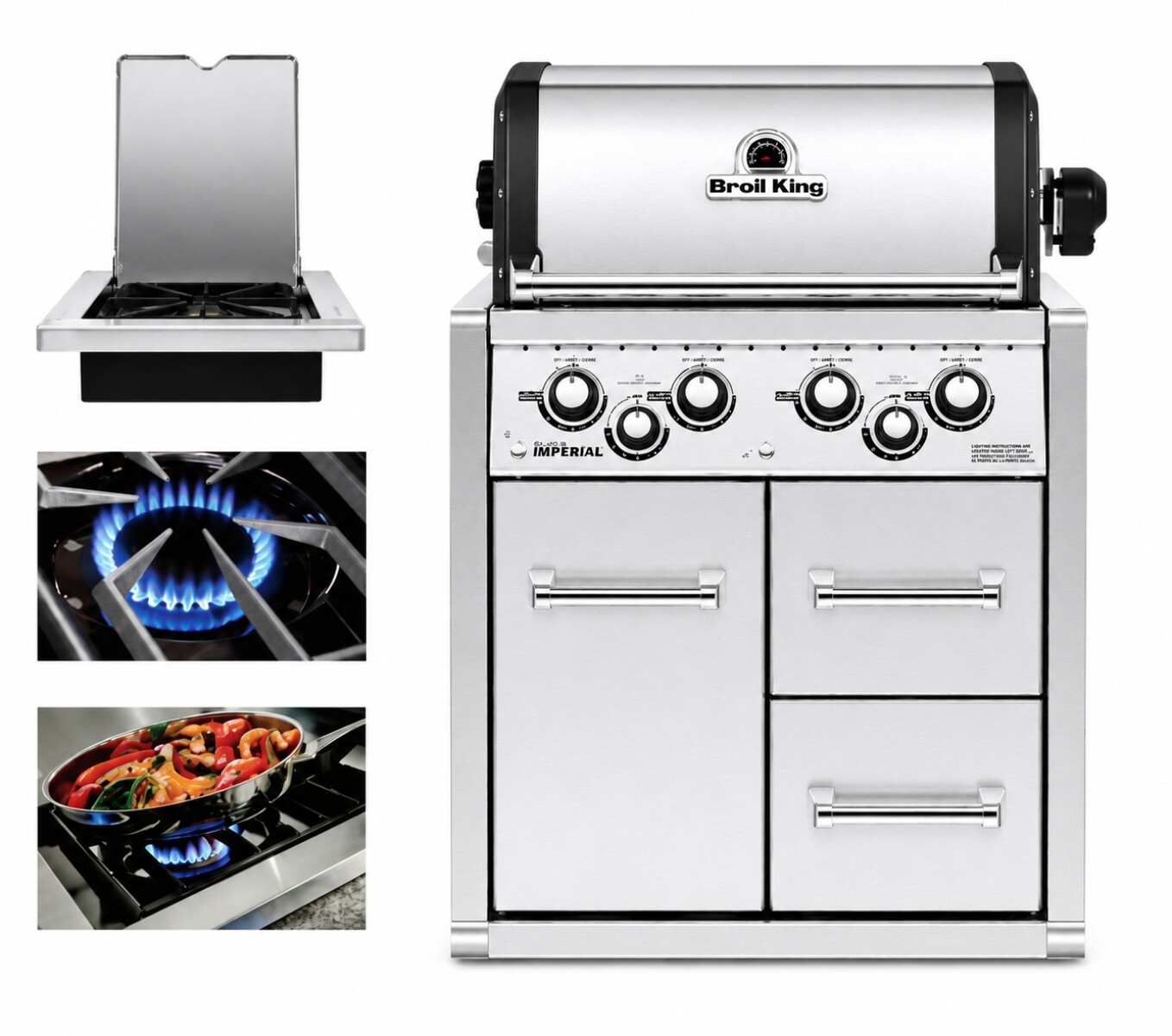 Barbacoa Imperial 490 empotrable con gabinete 