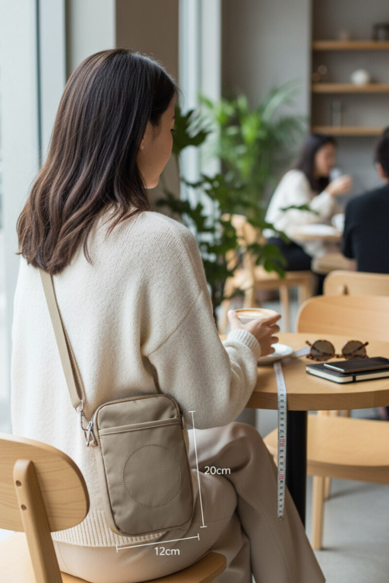 Bolso Portacelular Crossbody Beige