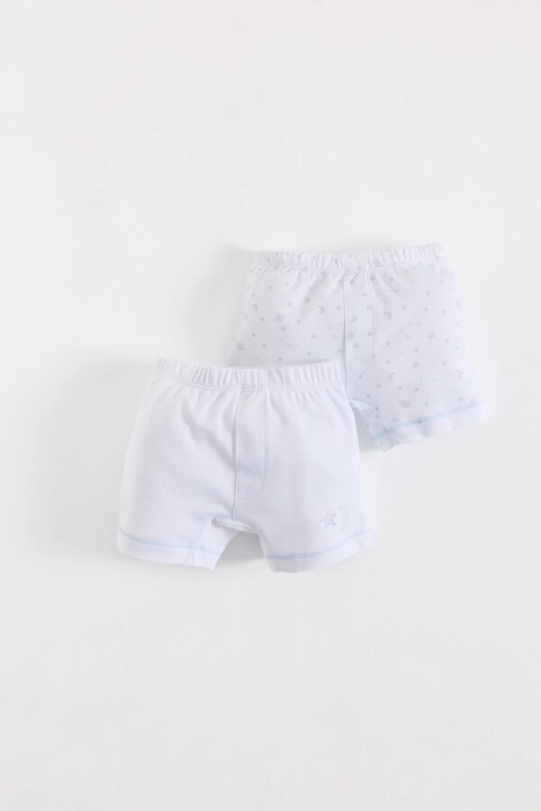 SET BOXER X2 GALAXY Celeste/blanco