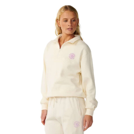 Buzo Rip Curl Party Wave 1/2 Zip Blanco