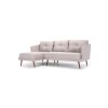 Sofá Con Chaise Triunfo - 3 Cuerpos Beige - Derecho
