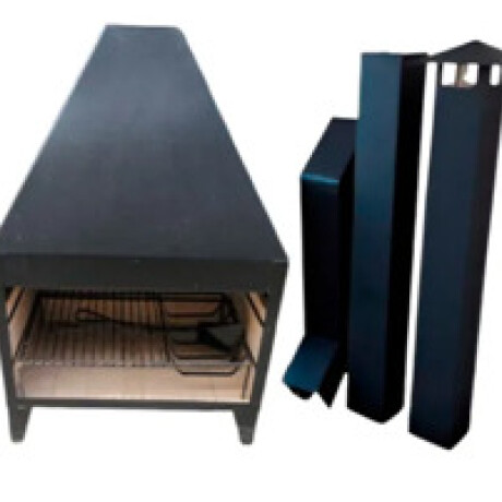 ESTUFA CON REVESTIMIENTO 80X80 + PARRILLA PALA ATI N/a
