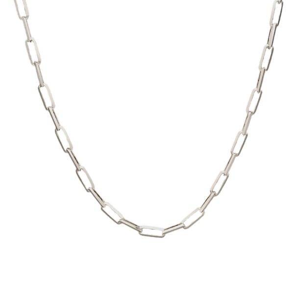 Cadena Force eslabón largo-Plata 925-Sin Piedra-CD3060 Sinpiedra