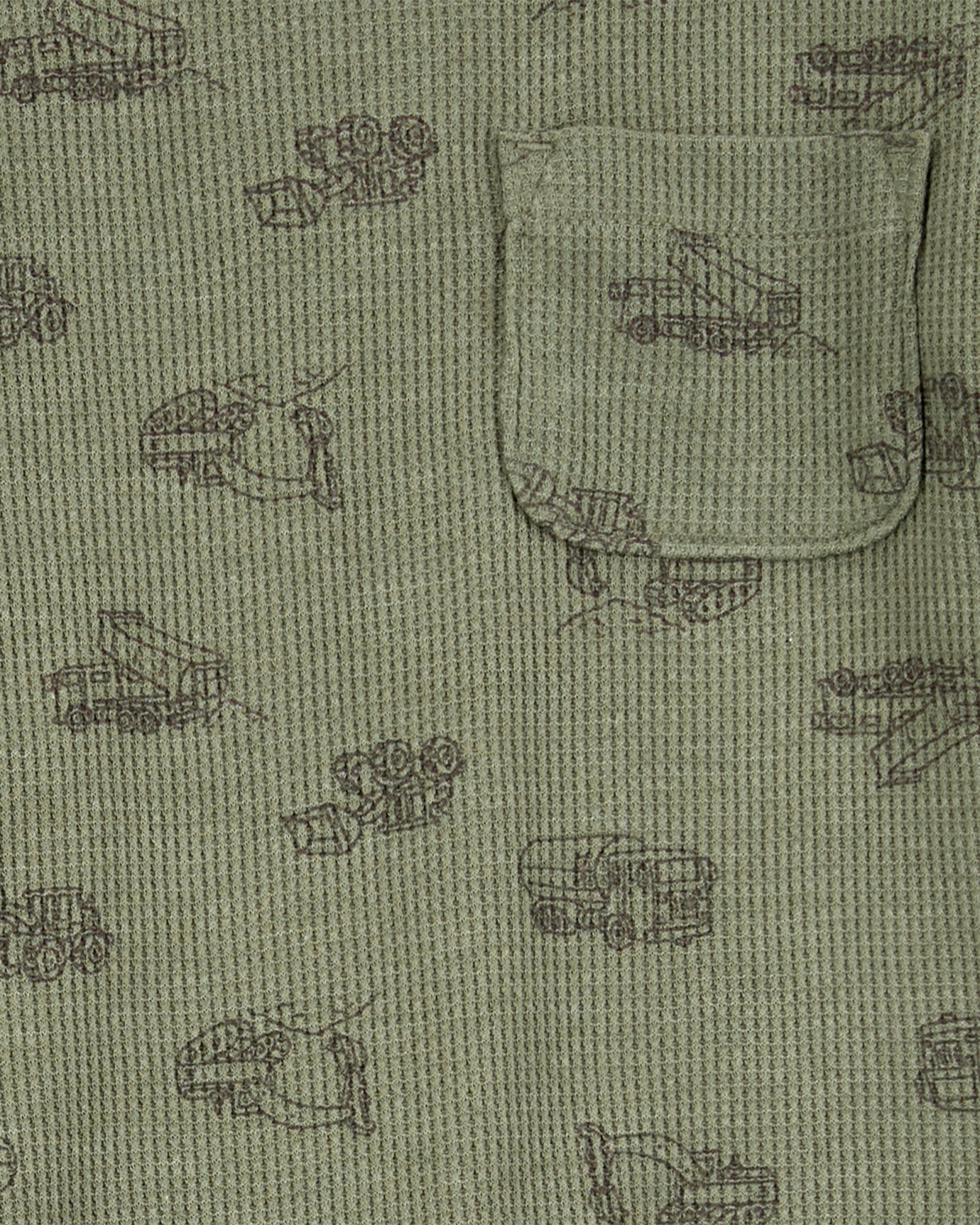 Set dos piezas de algodón, short y remera, diseño construcción Sin color