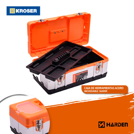 CAJA DE HERRAMIENTAS ACERO INOXIDABLE 450MM PRO HARDEN ++ N/a