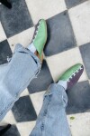 Suela Shoes Verde Y Violeta