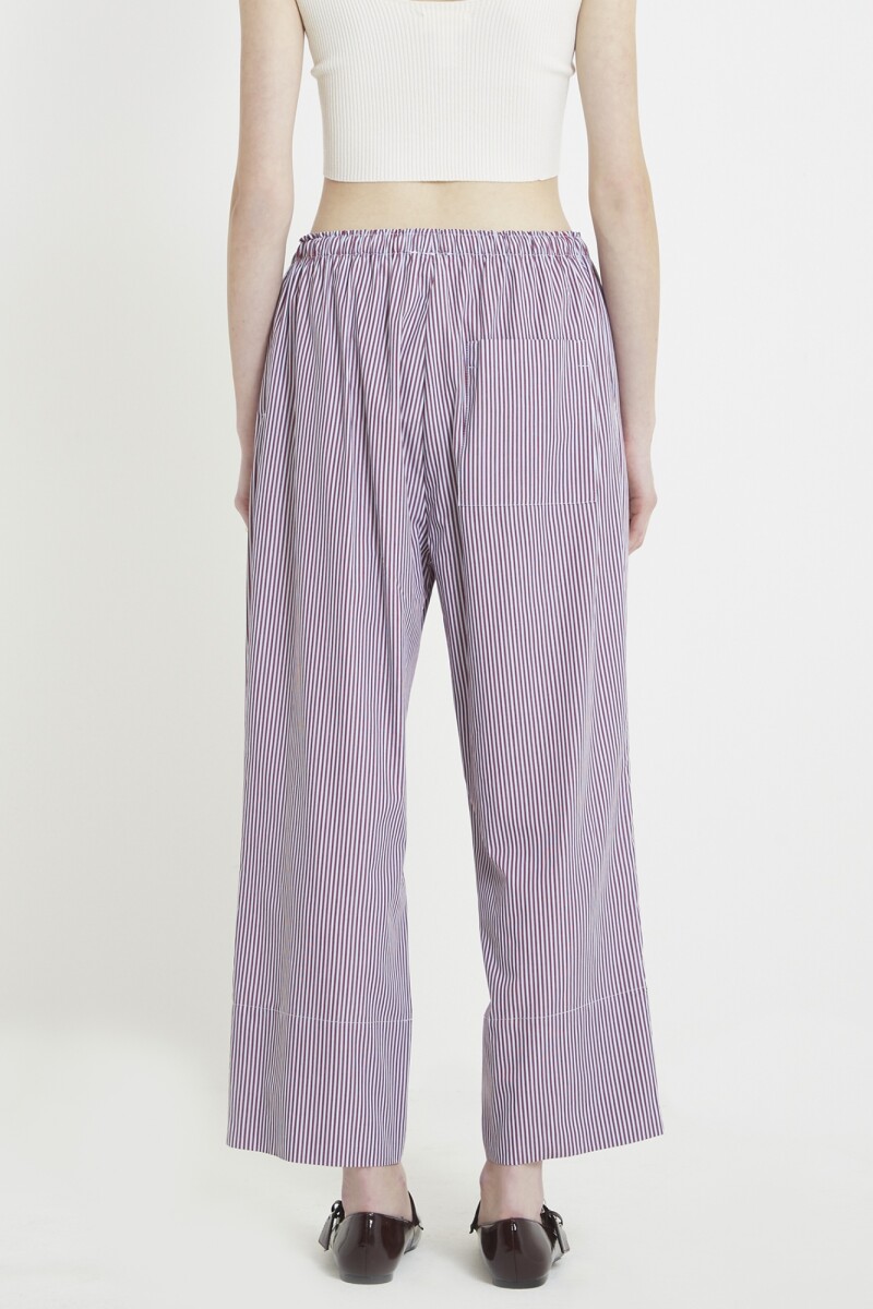 PANTALÓN RAYAS Bordo