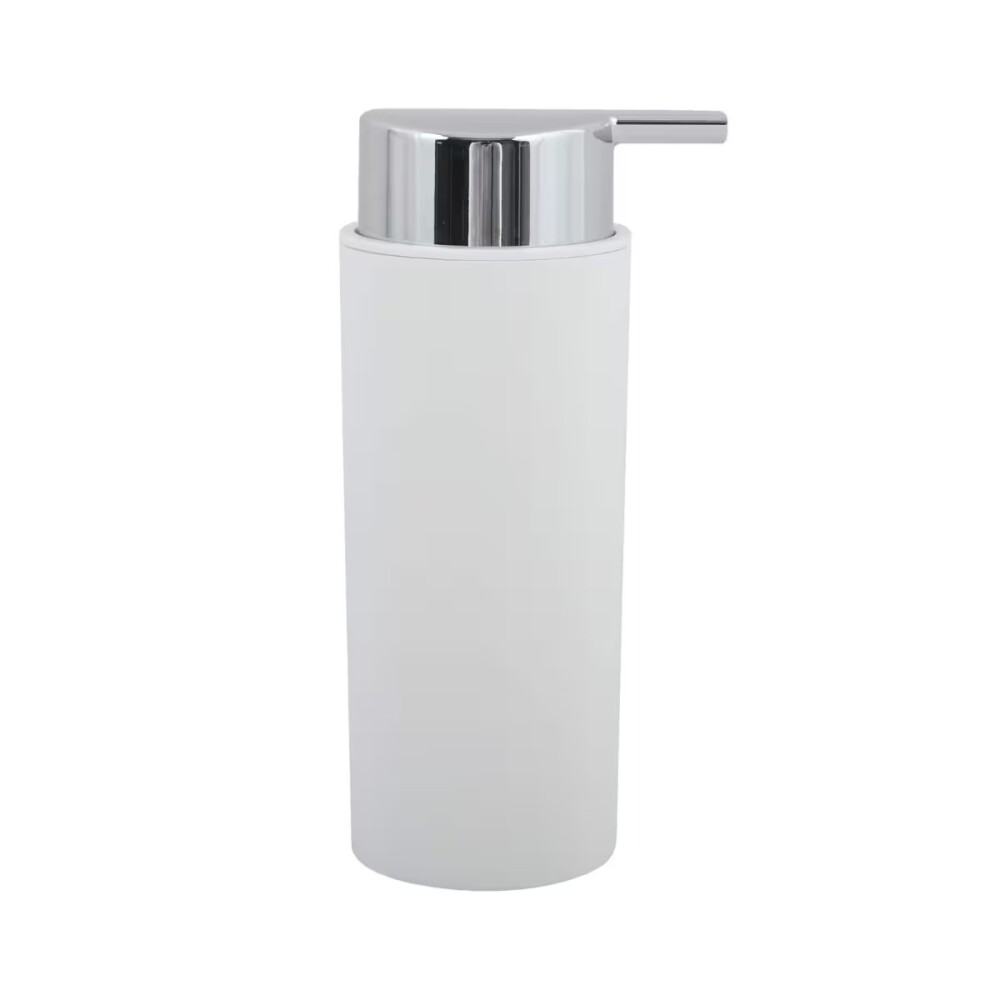 Set de baño 6 pz Blanco y cromo (papelera-dispensadores) Set De Baño 6 Pz Blanco Y Cromo (papelera-dispensadores)