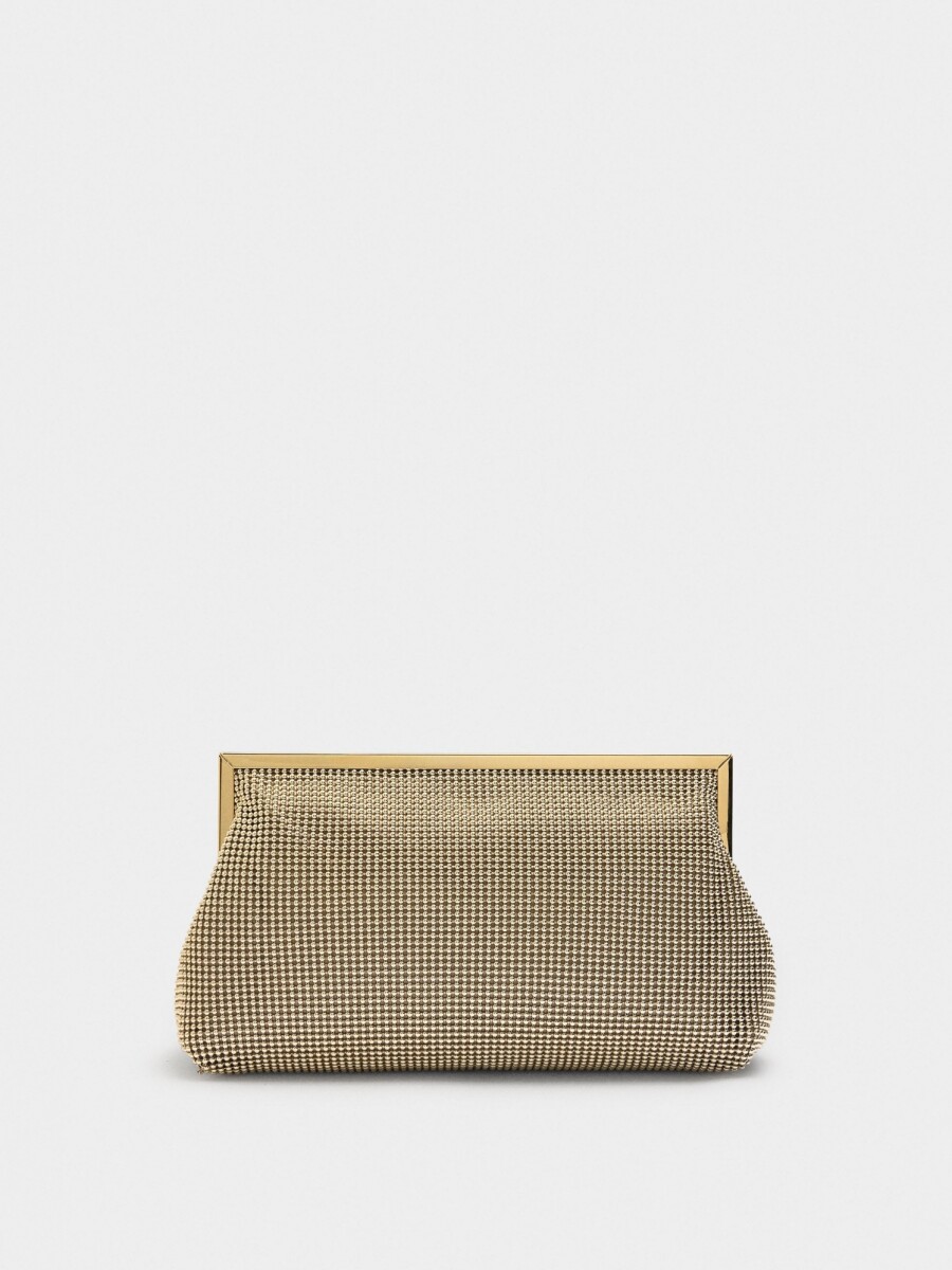 Bolso De Fiesta Mesh dorado