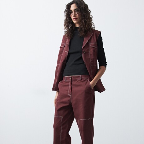PANTALÓN CEYLAN Bordó