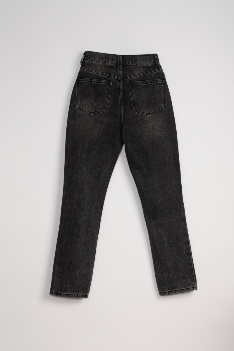 Pantalón Jean Recto Clásico Negro