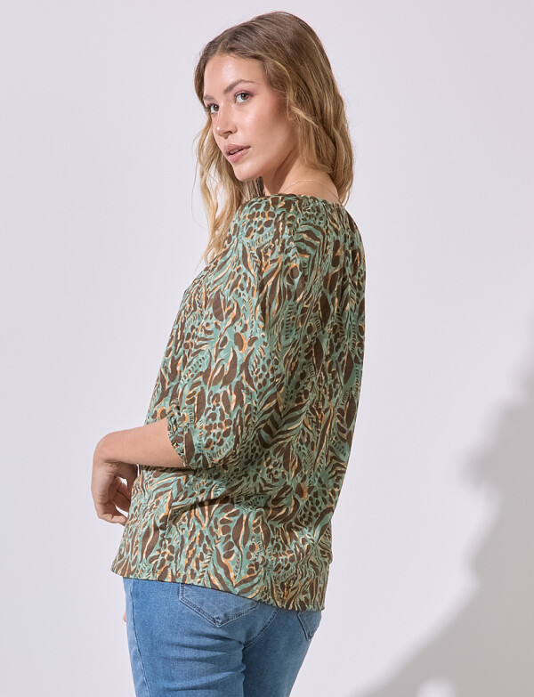 Blusa Printed VERDE/MULTI