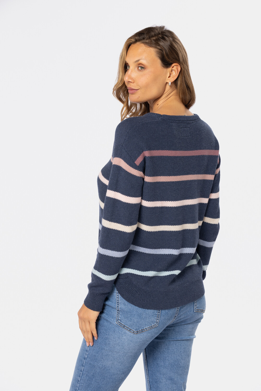 BUZO TEJIDO RAYADO Azul