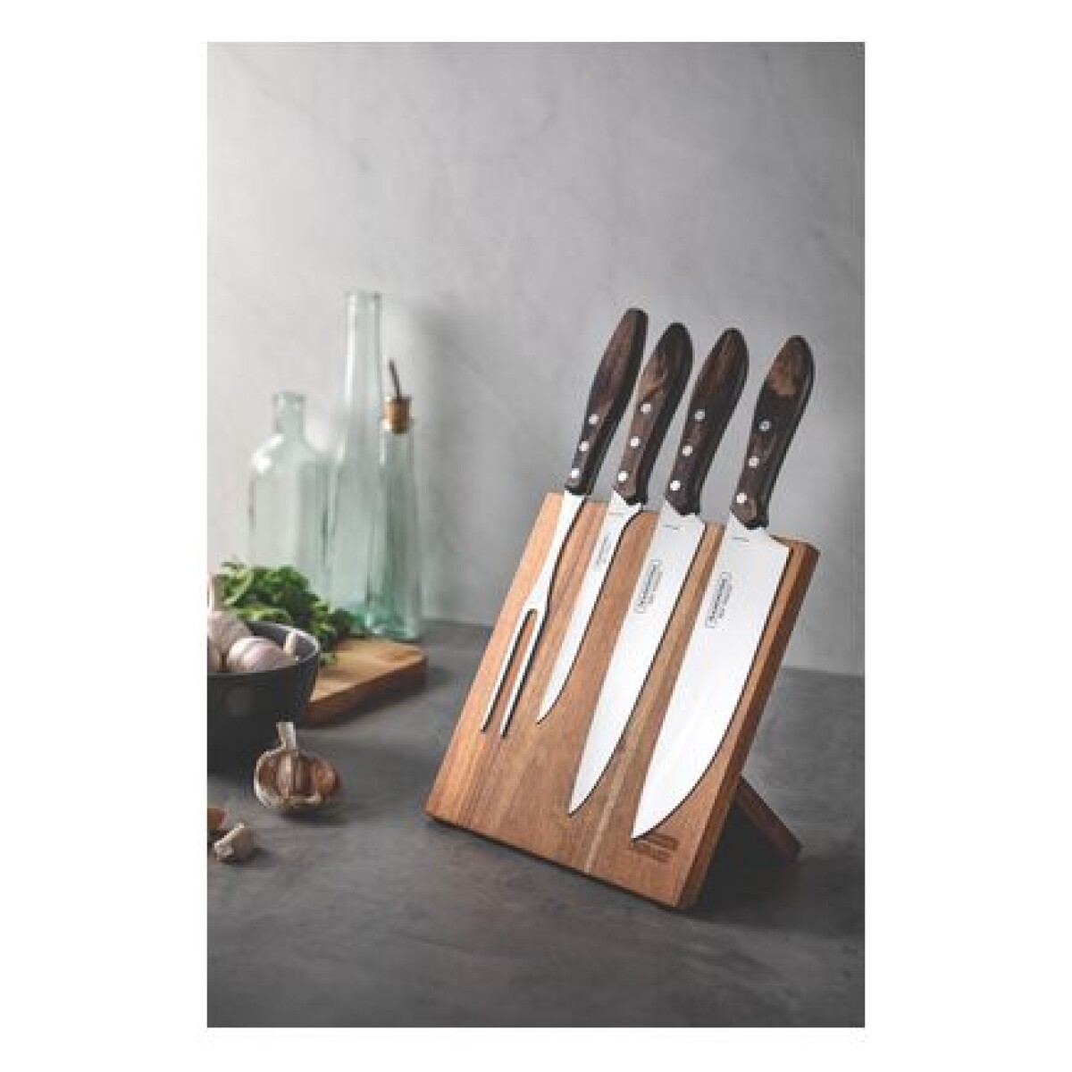 Juego para asado 5pzas. con soporte imantado - 21198/981 