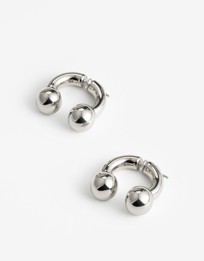 Aros Pasantes Metal Aros Pasantes Metal - Plateado Rodio