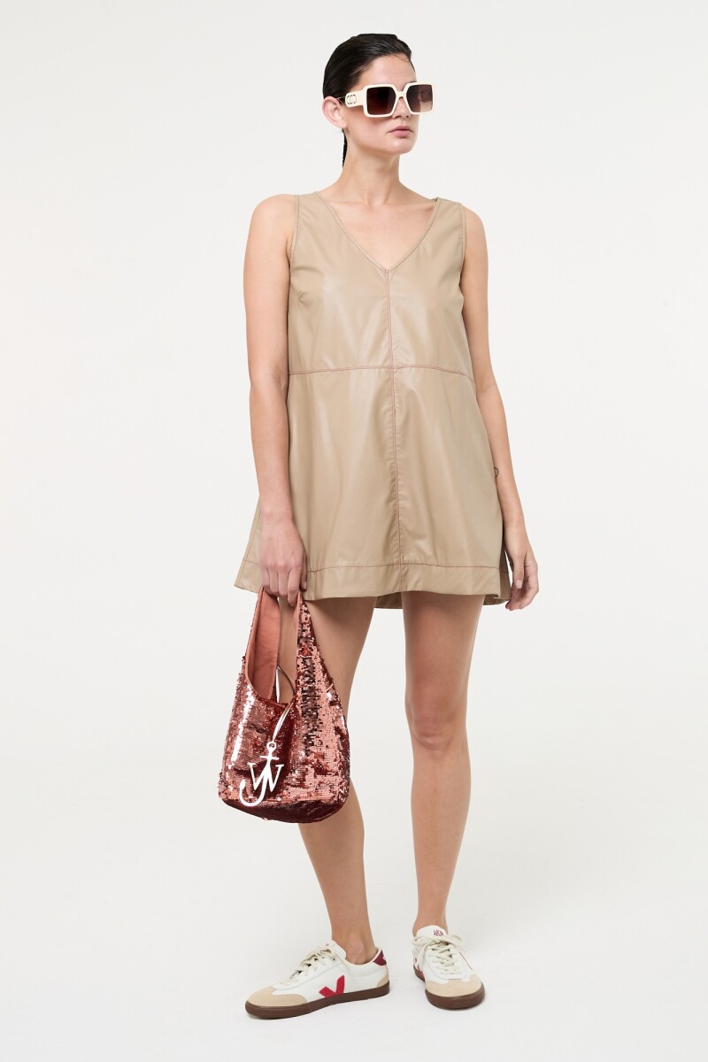 VESTIDO CORTO Cemento