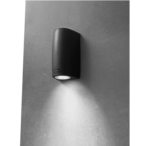 Aplique LED cilíndrico negro IP55 GU10 inc MARTA90 FL0392