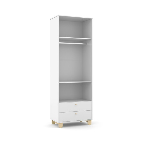 PLACARD ROPERO 2 PLAZAS MDF-Y-MADERA BLANCO ZUPPY