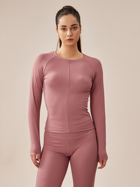 REMERA PALMA ROSA OSCURO