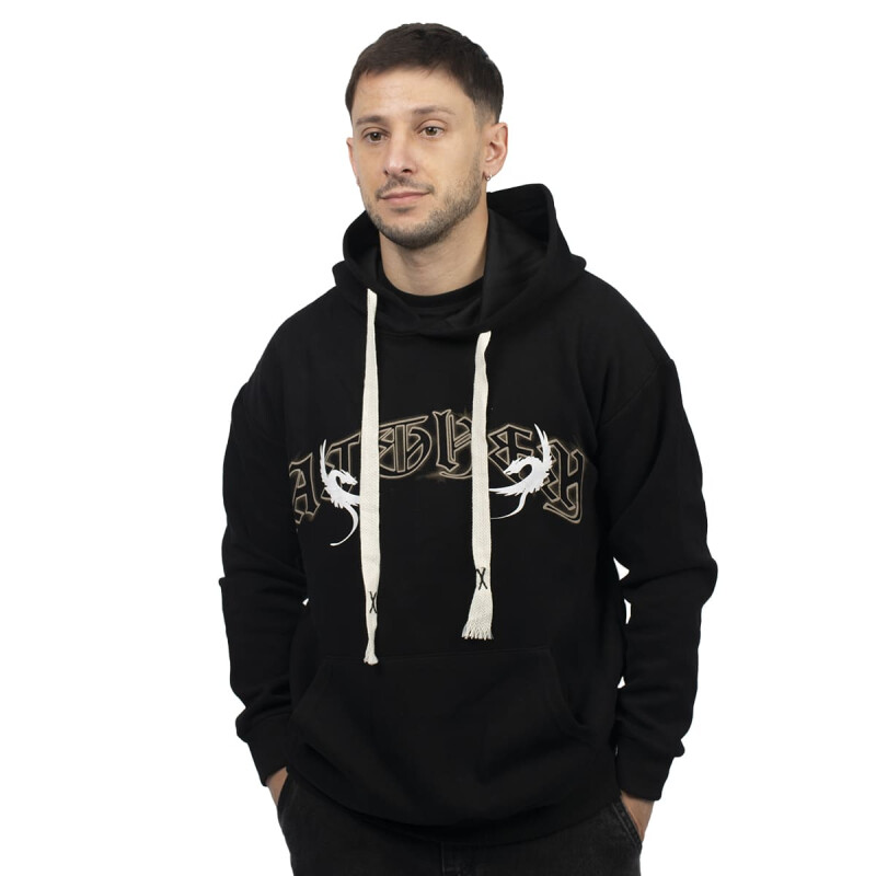 CANGURO ACTIVE HODDIE CON ESTAMPA Unisex - XC04 Negro