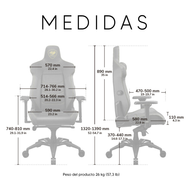 Silla Gamer Cougar Armor Evo Royal Ergonómica SILLA COUGAR ARMOR EVO ROYAL