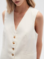 Chaleco Elira Marfil / Off White