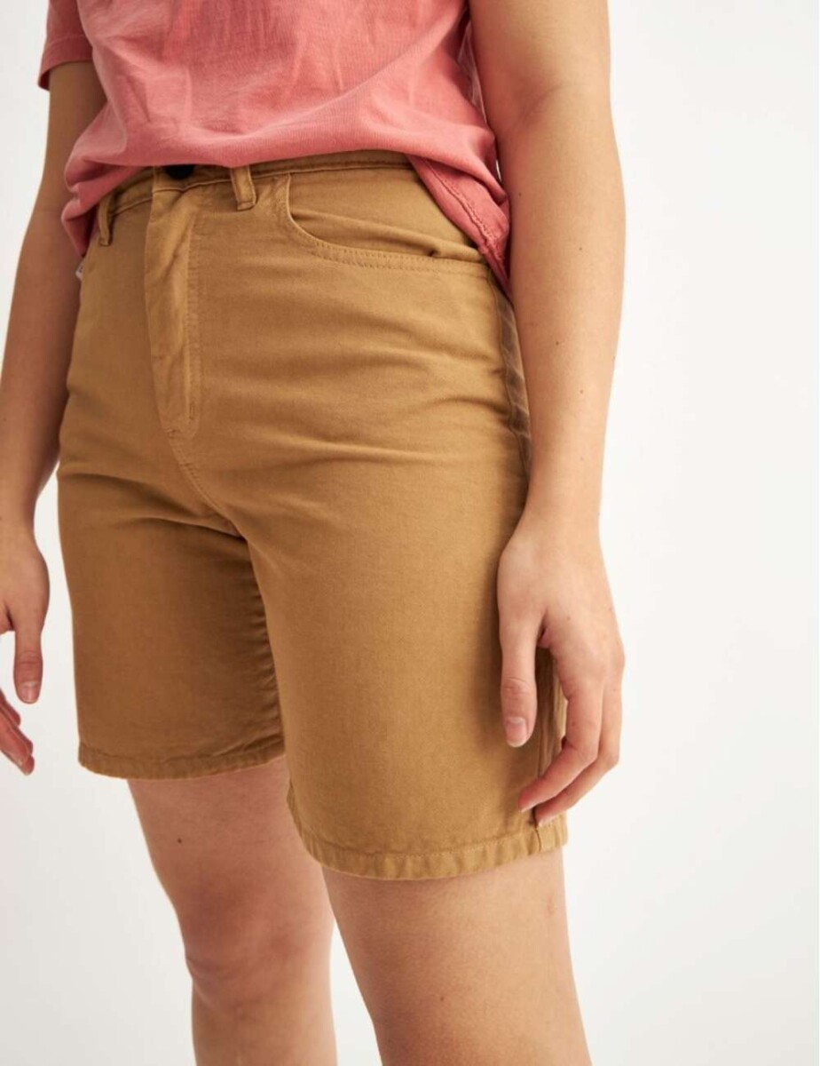 Short jean Piper Color - Camel 