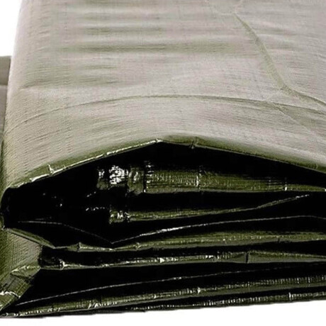 Lona Toldo Impermeable Uv Carpa 4x4mt+4 Cuerda 5mt Verde