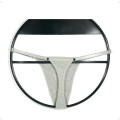 Tanga Colaless Ajustable De Algodón Gris