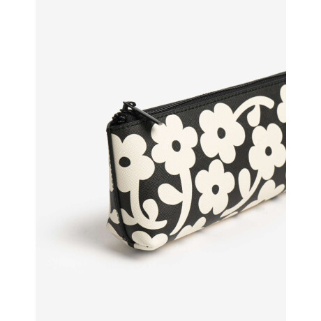 Cartuchera De Pu Estampada Combinacion Tricolor