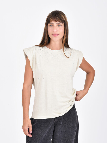 REMERA DIAMANTA BEIGE