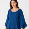 Blusa Mahrez Azul Grisaceo