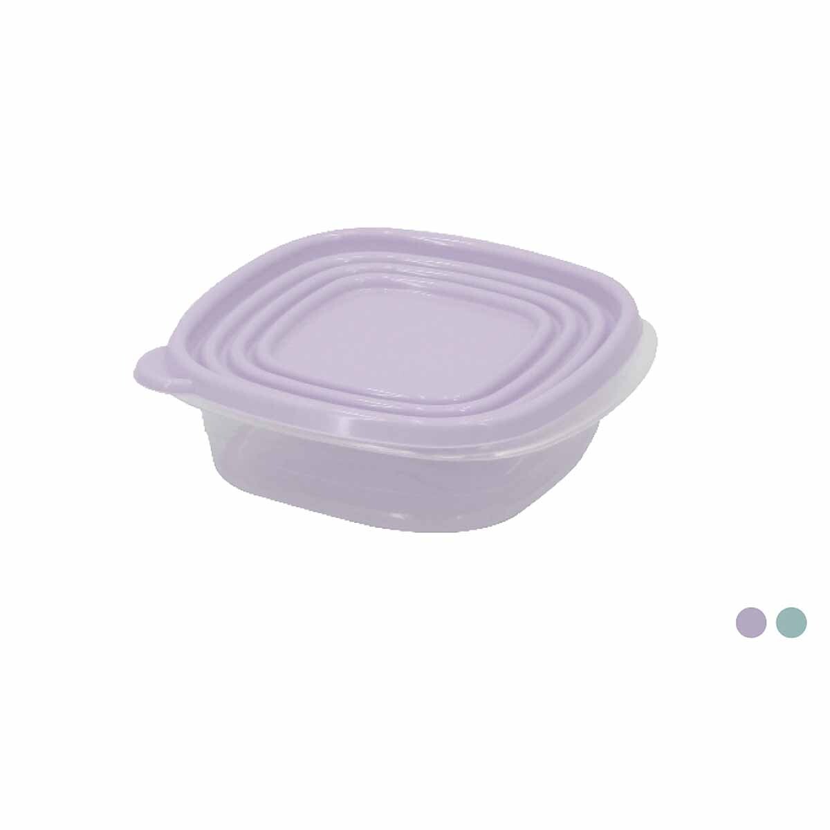 Vianda plástica cuadrada 670 ml 