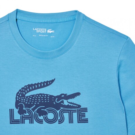 REMERA ESTAMPADA LACOSTE LIGHT BLUE