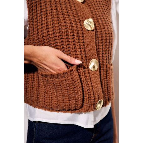 Chaleco Tejido Chocolate