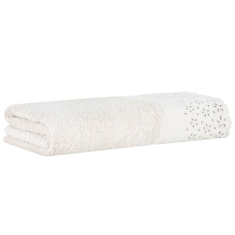 TOALLA DE BAÑO ALGODON NATURAL-BEIGE CRYSTAL BUDDEMEYER CREMA
