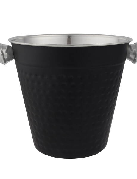BALDE DE HIELO ACERO INOX 14CM EXTERIOR NEGRO MATE BALDE DE HIELO ACERO INOX 14CM EXTERIOR NEGRO MATE